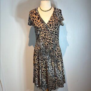 Fiori Leopard Print Women's Dress size medium
